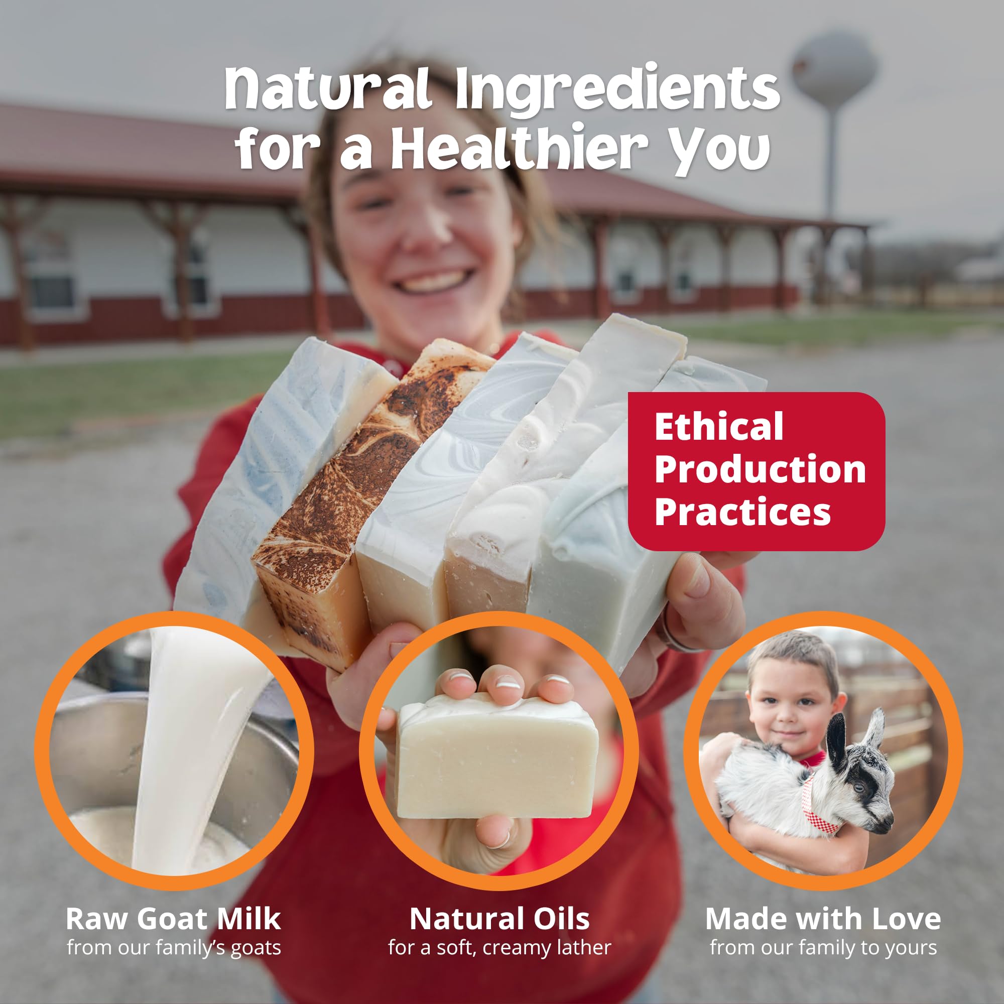 Goat Milk Stuff Purity two bars stacked offer value and consistent gentle cleansing.