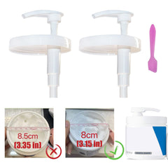 Gocola pump lid on a moisturizer bottle for easy dispensing.