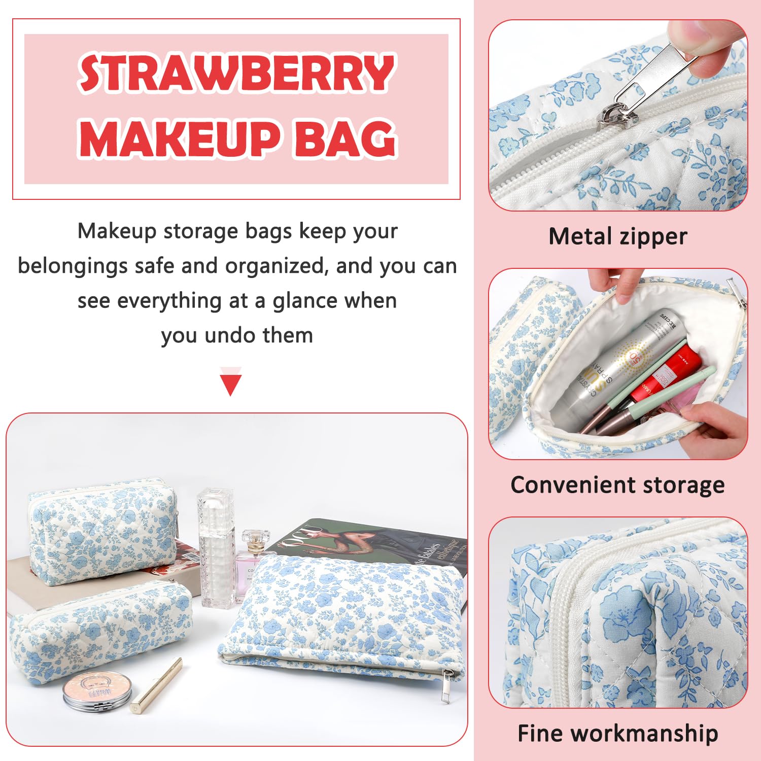 Gocvo checkerboard interior view keeps items organized and easy to access.