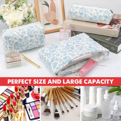 Gocvo foldable travel makeup bag for convenient storage during trips and gym visits.