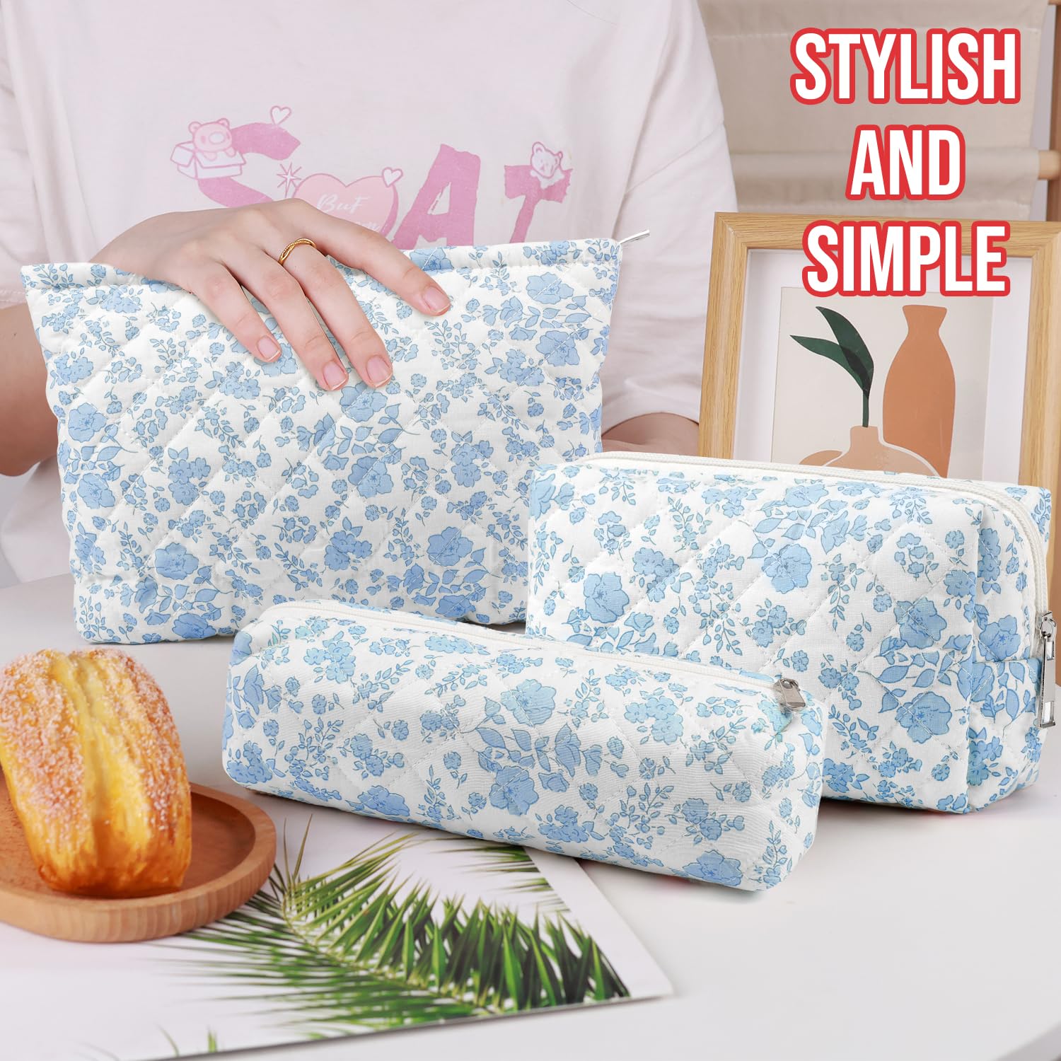 Gocvo gift-ready cosmetic bag set, a thoughtful present for women and teens.