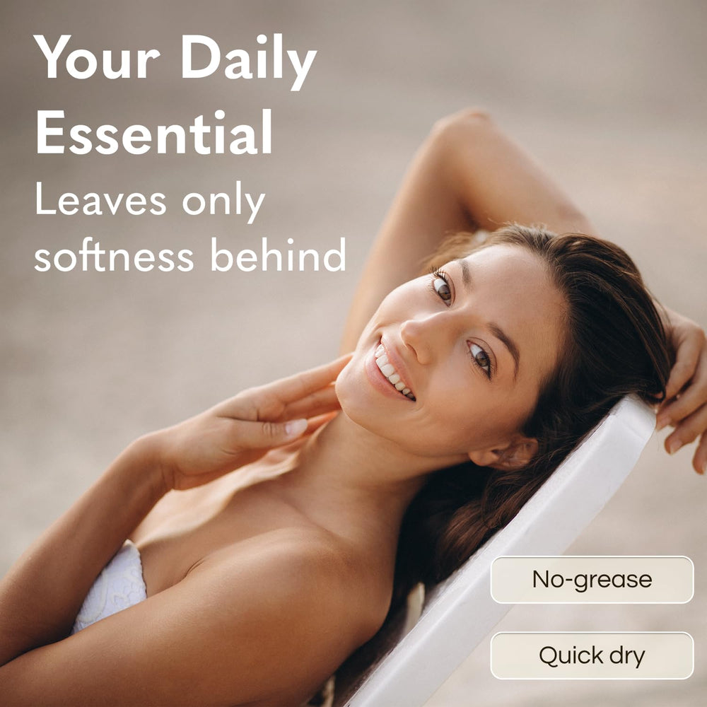 GODA Silk Body Oil pump-dispense close-up highlights quick-absorbing hydration.