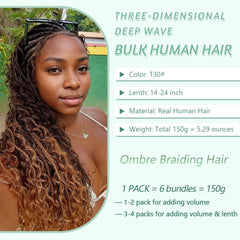 Goday Brazilian virgin Remy curly braiding hair for long-lasting, smooth styling.