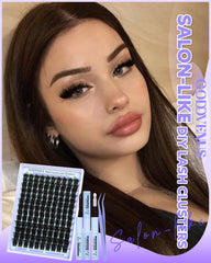 Goddvenus 130-piece lash clusters set for versatile DIY lash design.