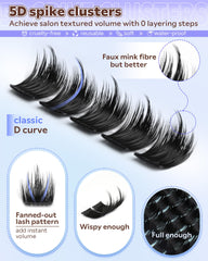 Goddvenus D-curve spiky lashes close-up showing fluffy, ultra-soft faux mink fibers.