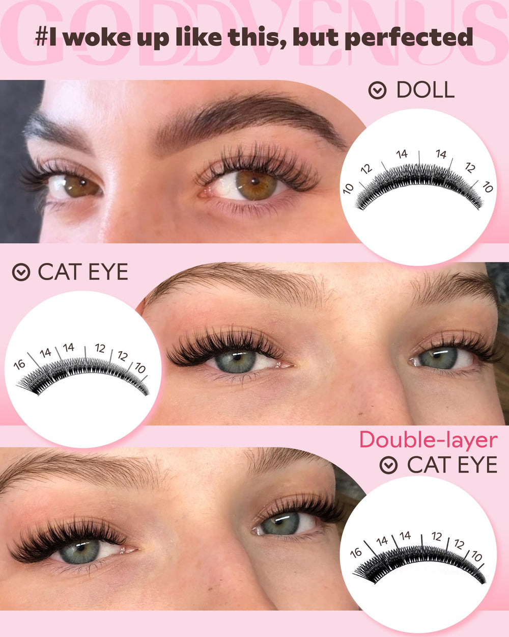 Goddvenus DIY lash extensions easy-application for beginners seeking quick enhancement