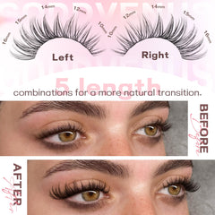 Goddvenus apply lashes at home using DIY cluster kit for glam yet comfortable look