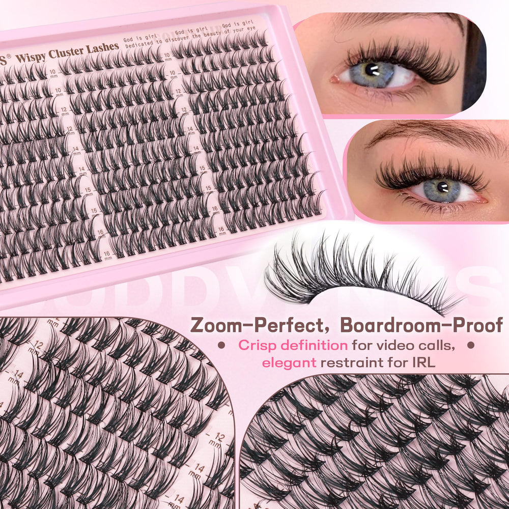 Goddvenus Lash Clusters lightweight cotton band keeps lashes comfortable all day.