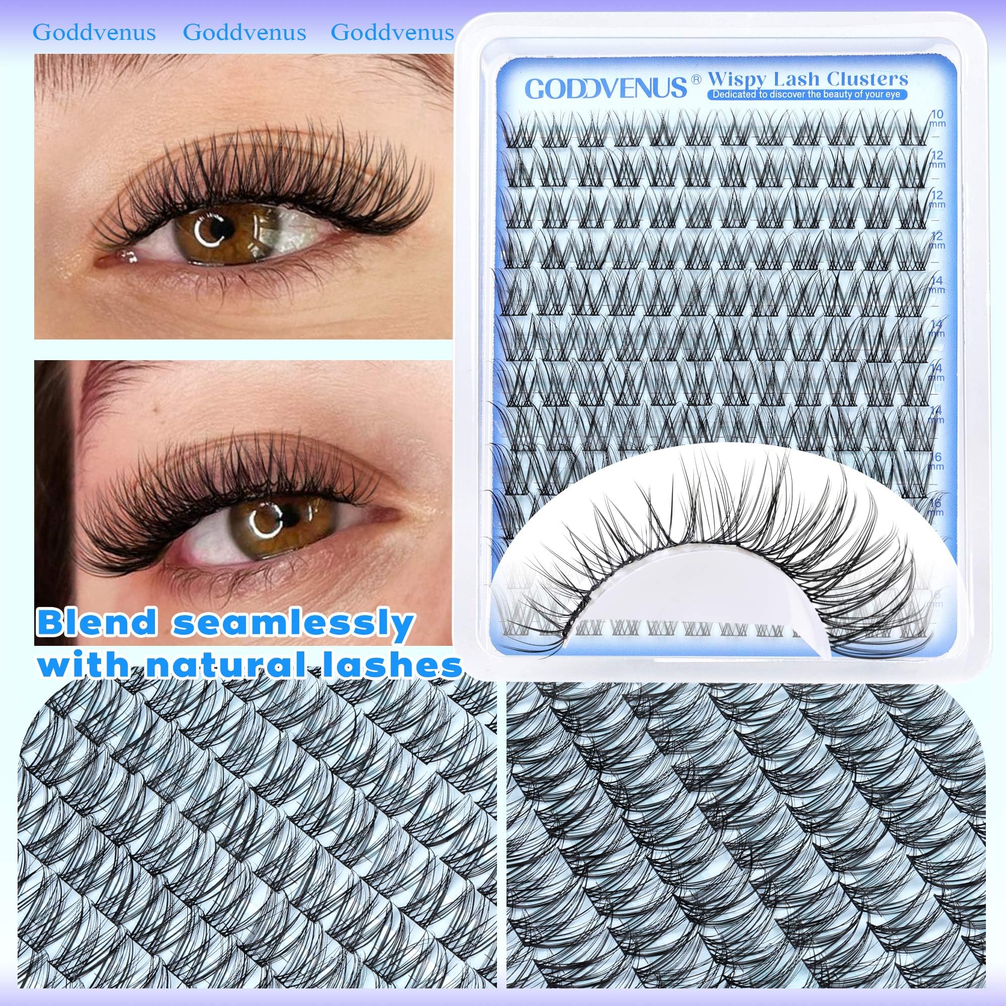 goddvenus length comparison display 10mm to 16mm for customizable styling