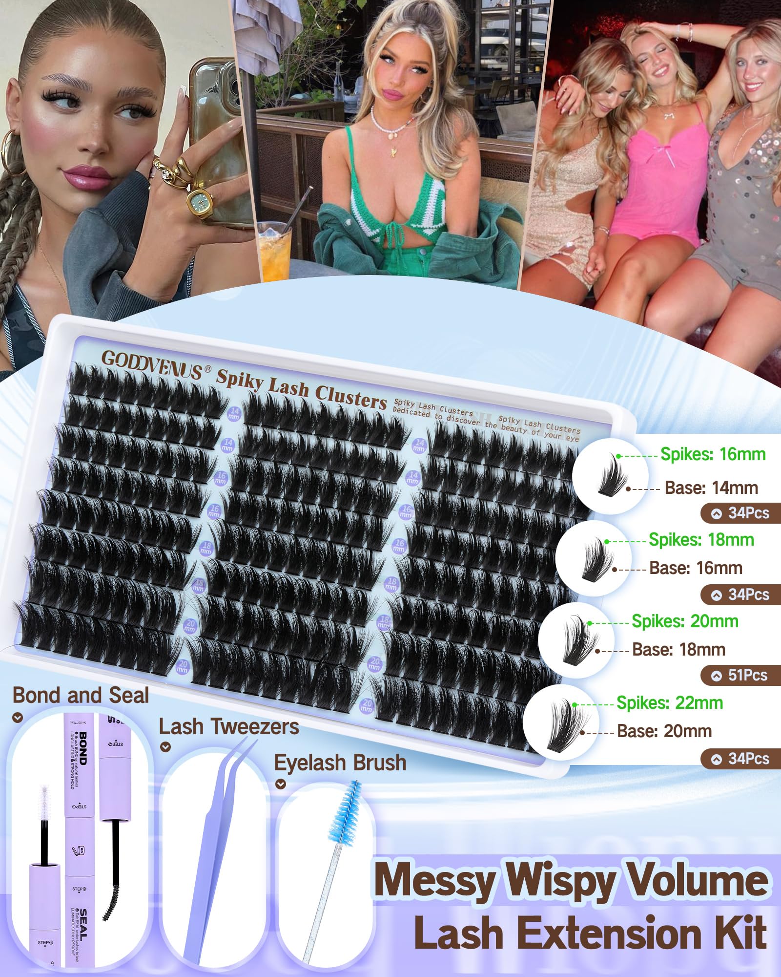 Goddvenus precision-tweezers-lash-kit provide precise placement for better results.