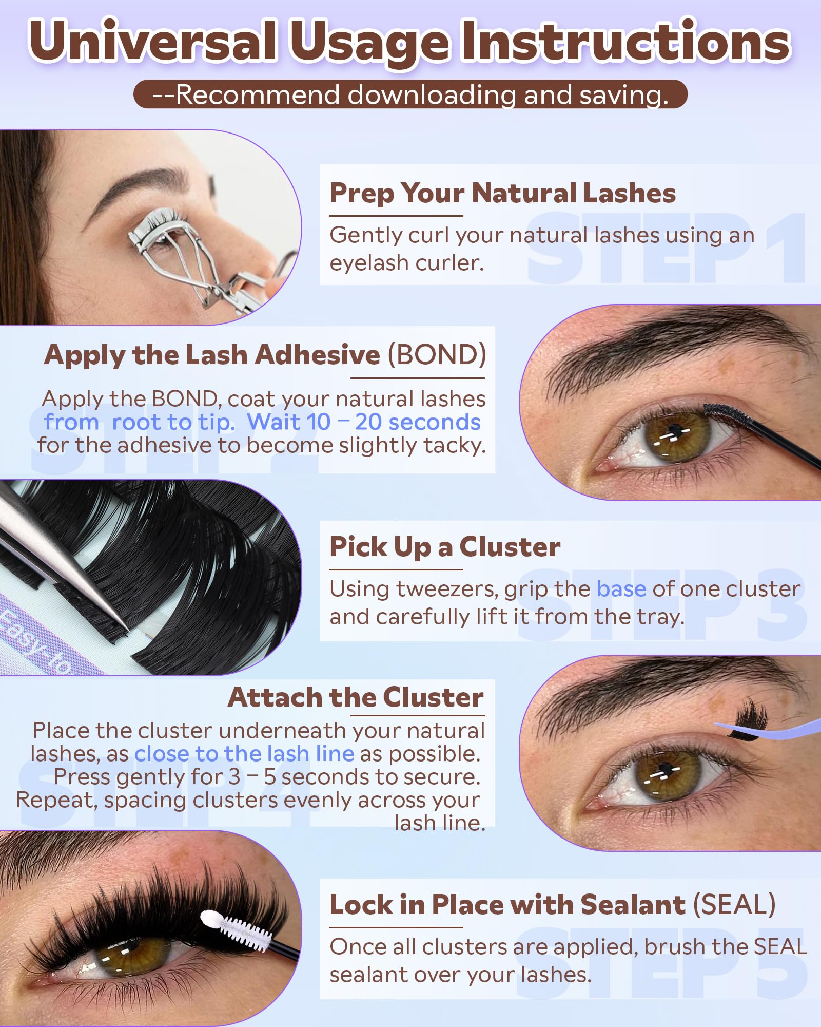Goddvenus salon-like DIY lashes application for quick, dramatic eye look.