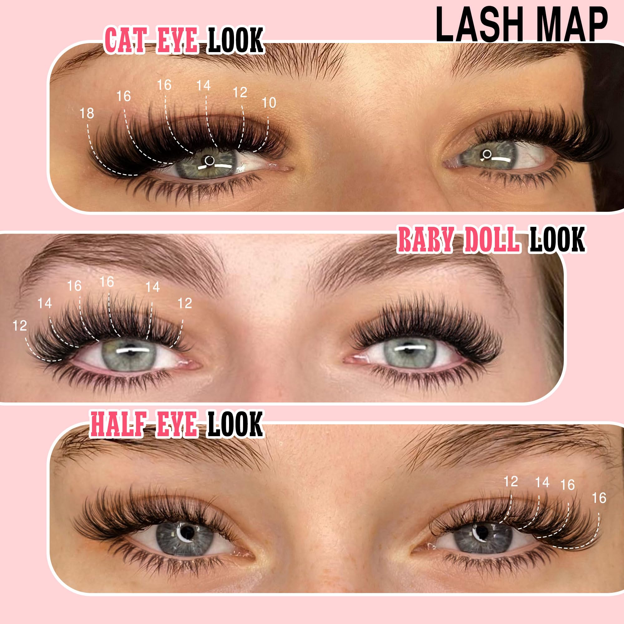 Goddvenus Wispy Lash Clusters Kit bottom lashes included for fuller lower lash line.