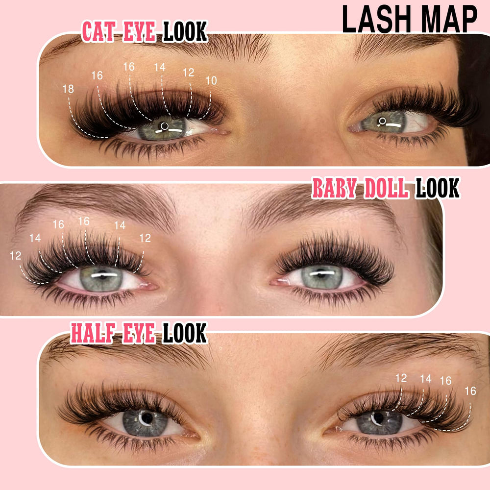 Goddvenus Wispy Lash Clusters Kit bottom lashes included for fuller lower lash line.