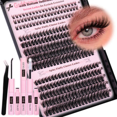 Goddvenus Wispy Lash Clusters Kit box with tools for at-home use, ready for glam.