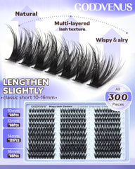 Goddvenus Wispy Lash Clusters Kit tweezers enable precise, mess-free placement.