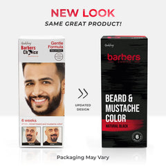 Godefroy Barbers Choice color capsules illustrate pre-measured application for precise gray coverage.