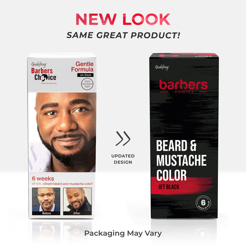 Godefroy Barbers Choice 3 application mustache jet black precise results for small areas