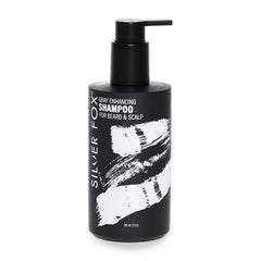 Godefroy Silver Fox shampoo bottle front for brassy-tone reduction.