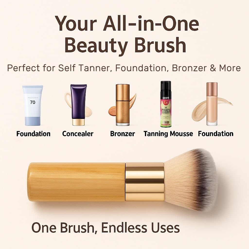 Goerti Kabuki brush travel case showing compact portability
