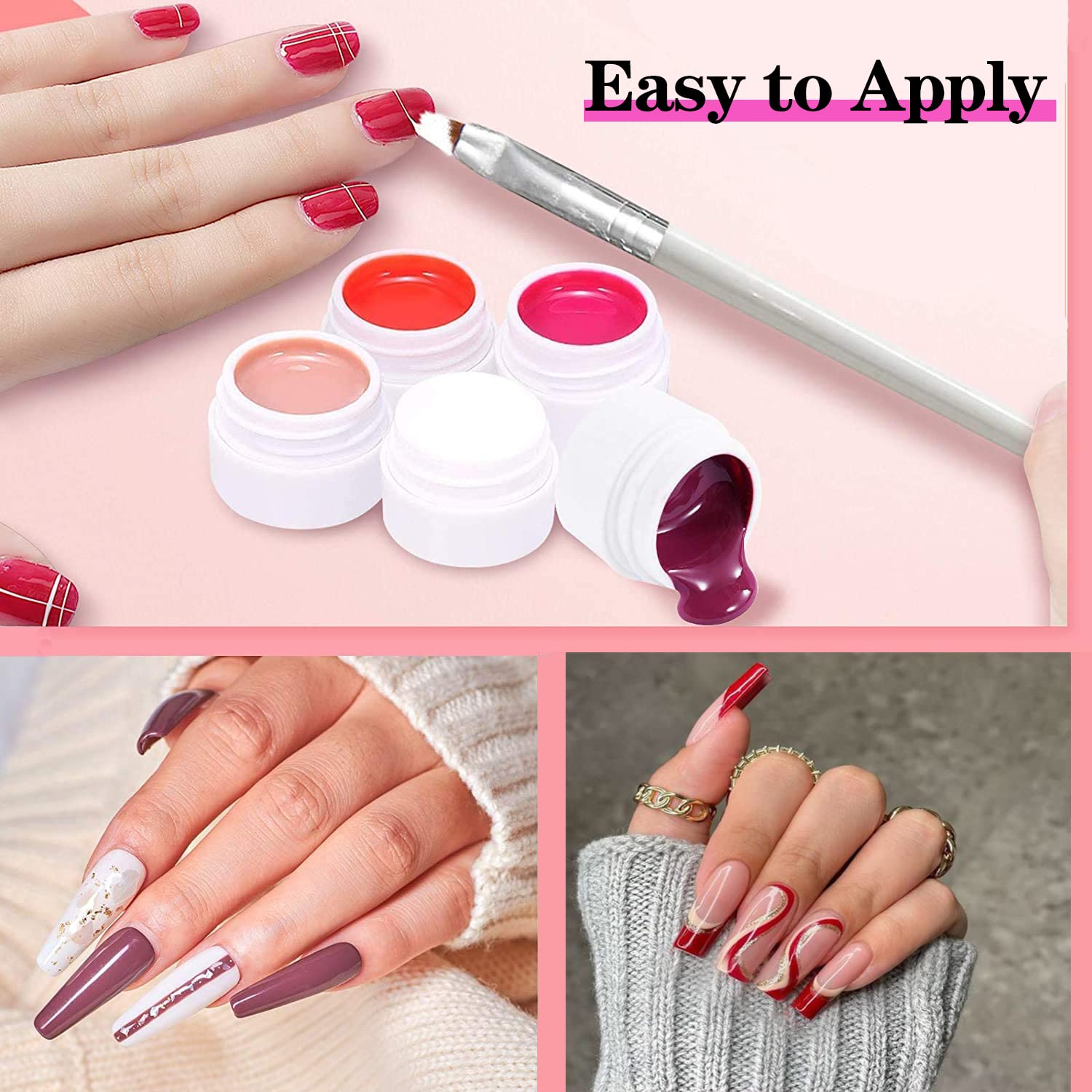 GOFLORDEN safe for natural nails and nail tips