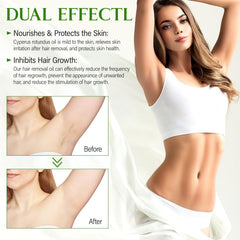GOGIFTGO Cyperus Oil being applied to underarms shows gentle care for sensitive skin