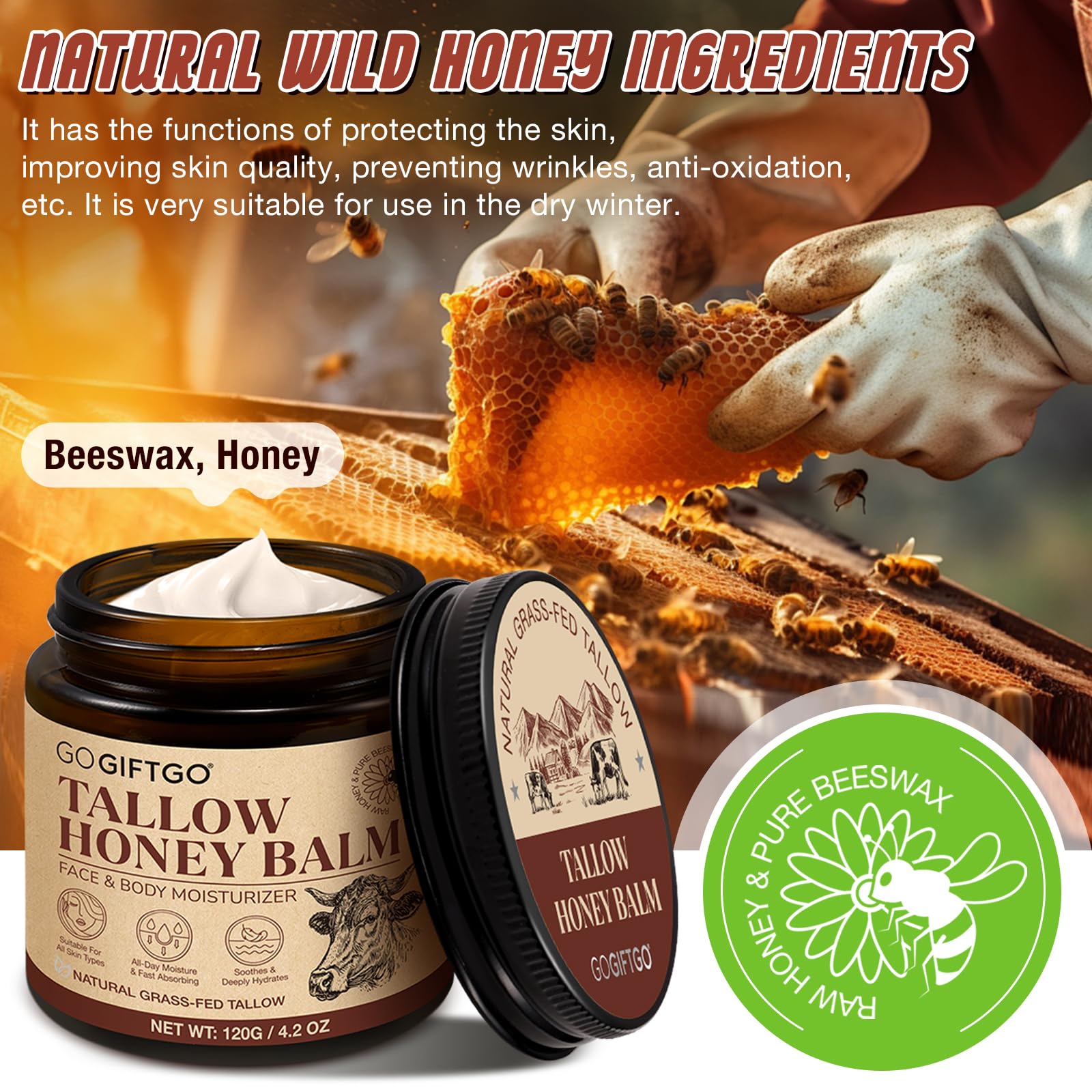 GOGIFTGO Face moisturizer application demonstrates easy circular massage for absorption