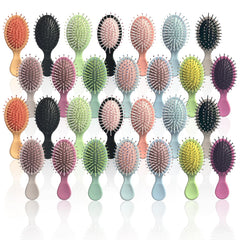 Goiio 28-piece mini hair brush set packaging in vibrant colors for gifting.