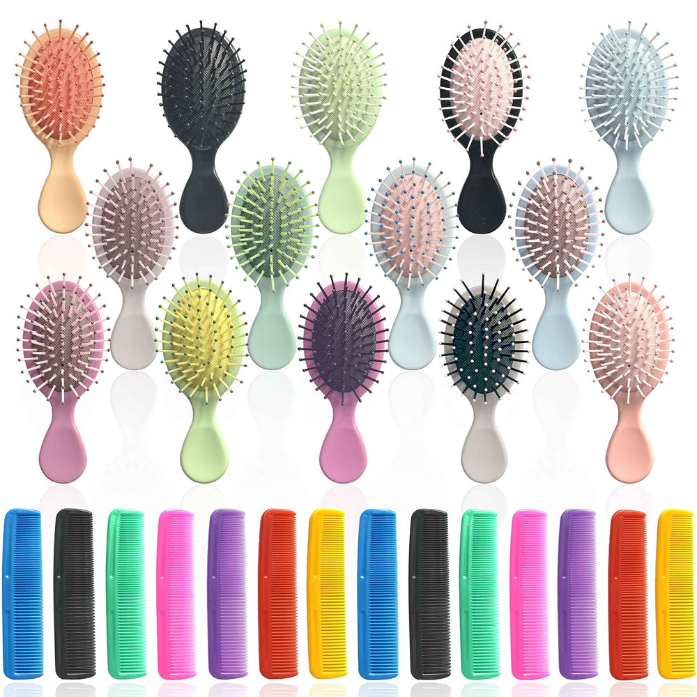 Goiio mini hair brush set packaging with vibrant colors for easy sharing and quick styling