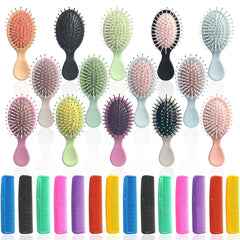 Goiio mini hair brush set packaging with vibrant colors for easy sharing and quick styling