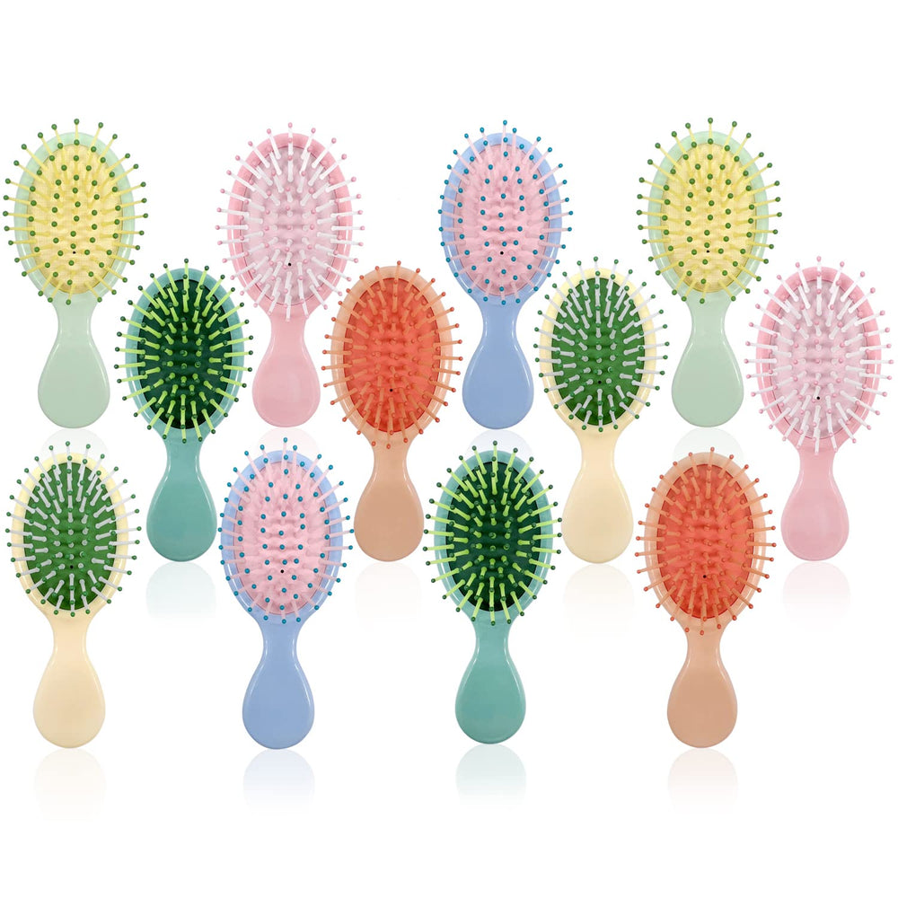 Goiio mini wet hair brush soft-tangle-detangler gently detangles damp hair for smooth styling