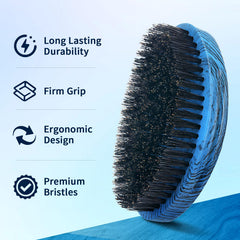 Goiple 360 Curved Wave Brush beech mix bristles—gentle to firm lift defines waves.