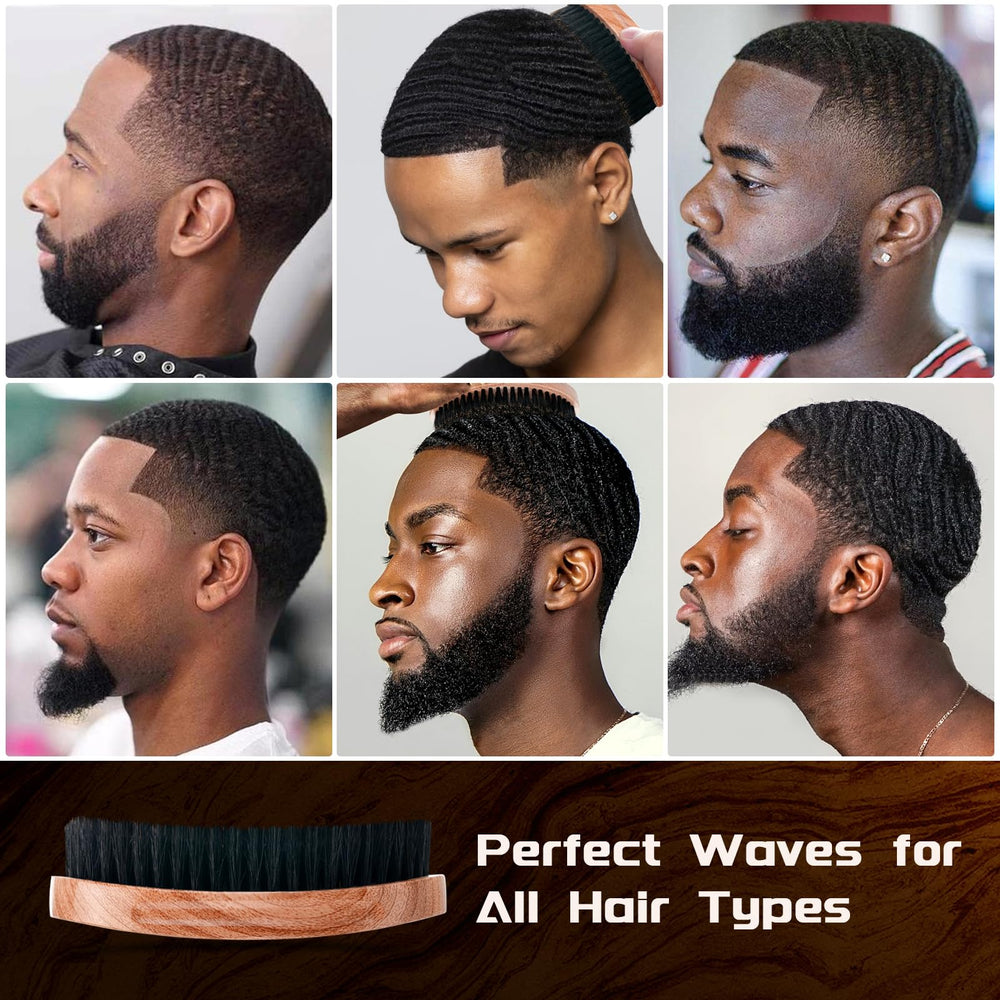 Goiple 360 curved wave brush hard—deep waves and coarse hair tackling.