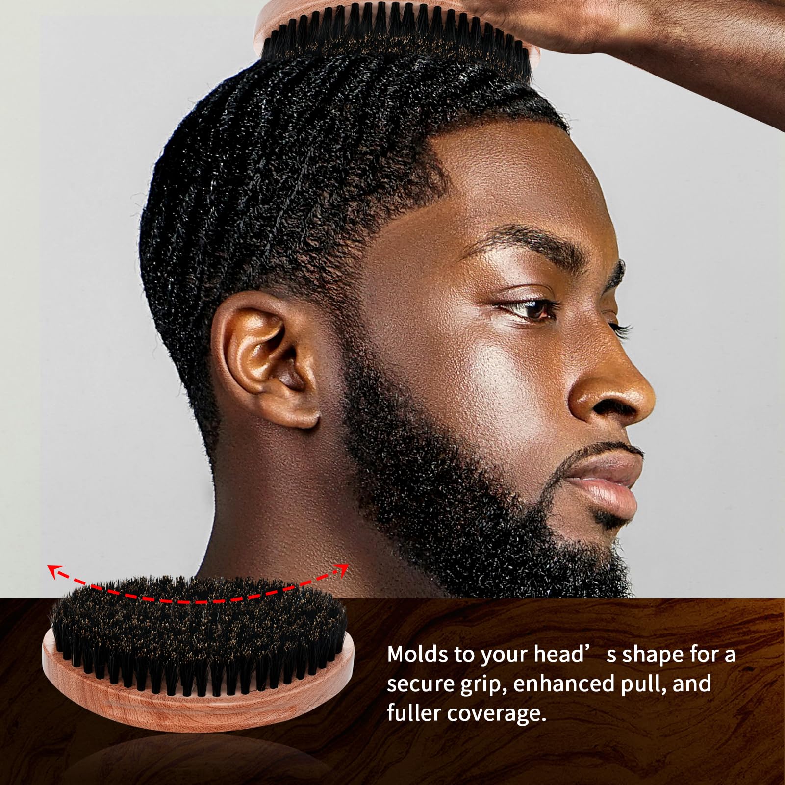 Goiple 360 curved wave brush soft—gentle daily care and scalp massage.
