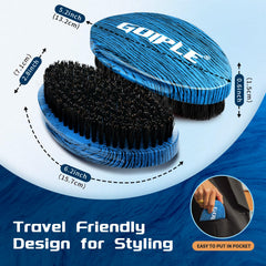 Goiple 360 Curved Wave Brush wooden handle—reduces hand fatigue during long sessions.