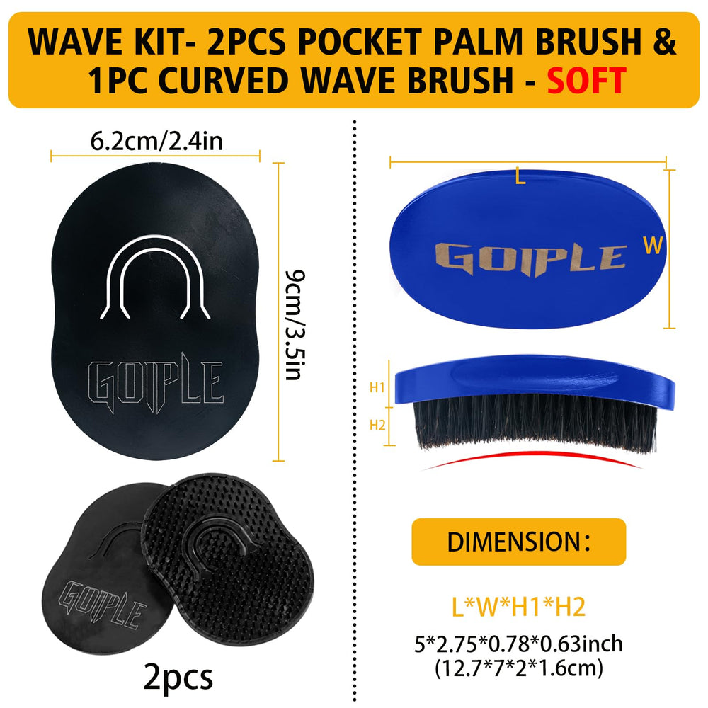 Goiple 360 waves styling versatility demonstrates adaptable control for various hair textures.