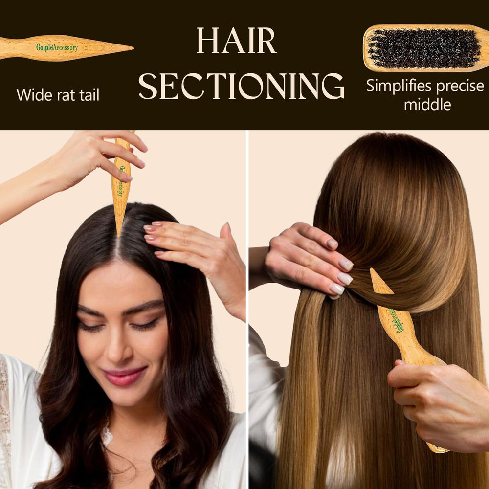 Goiple baby hairs brush tames flyaways with delicate precision