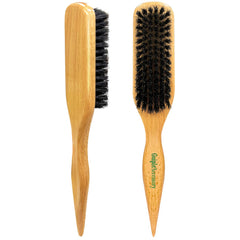 Goiple boar bristle brush slick-back focus for frizz-free polished styles