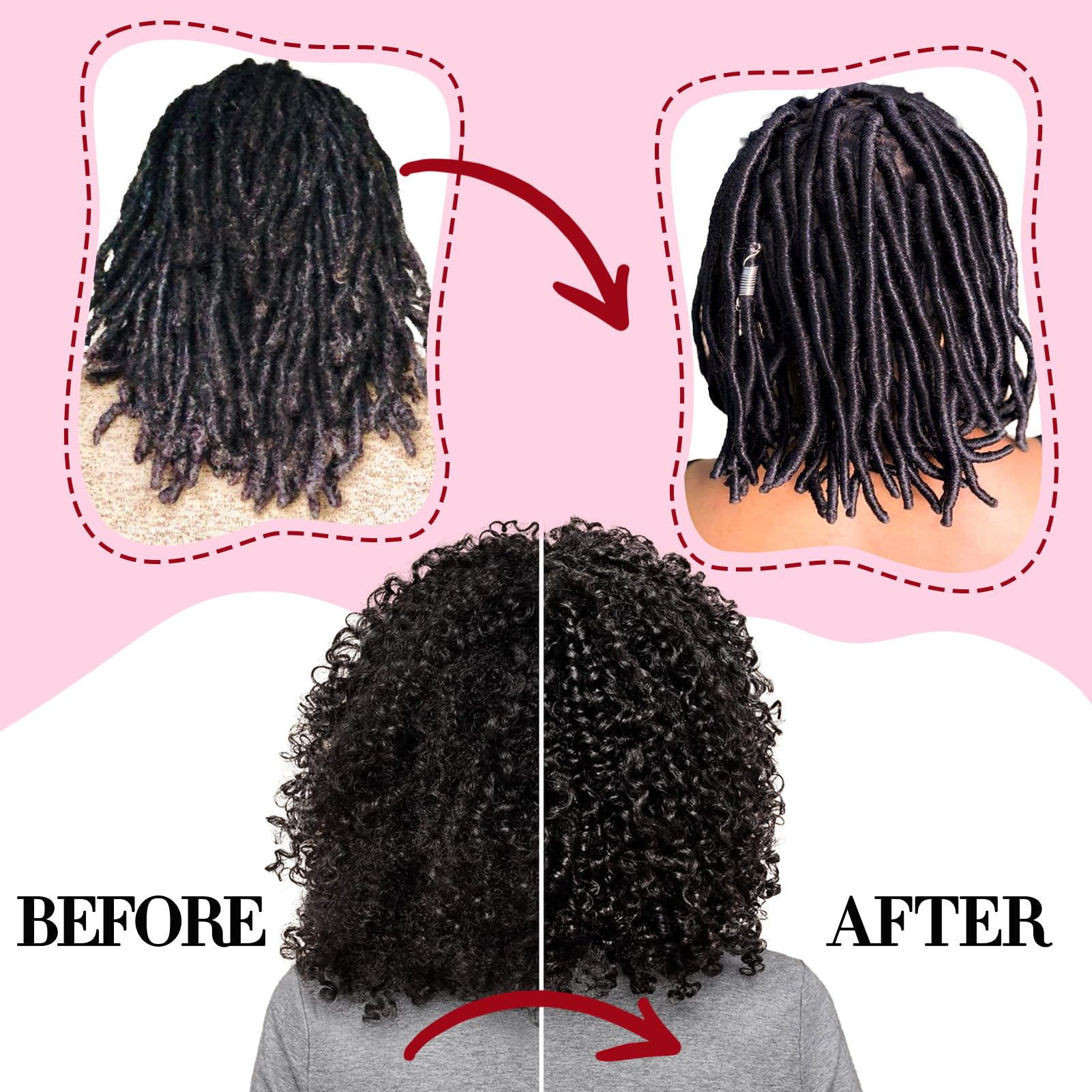 Goiple braid-definition shot shows enhanced hold and shine.