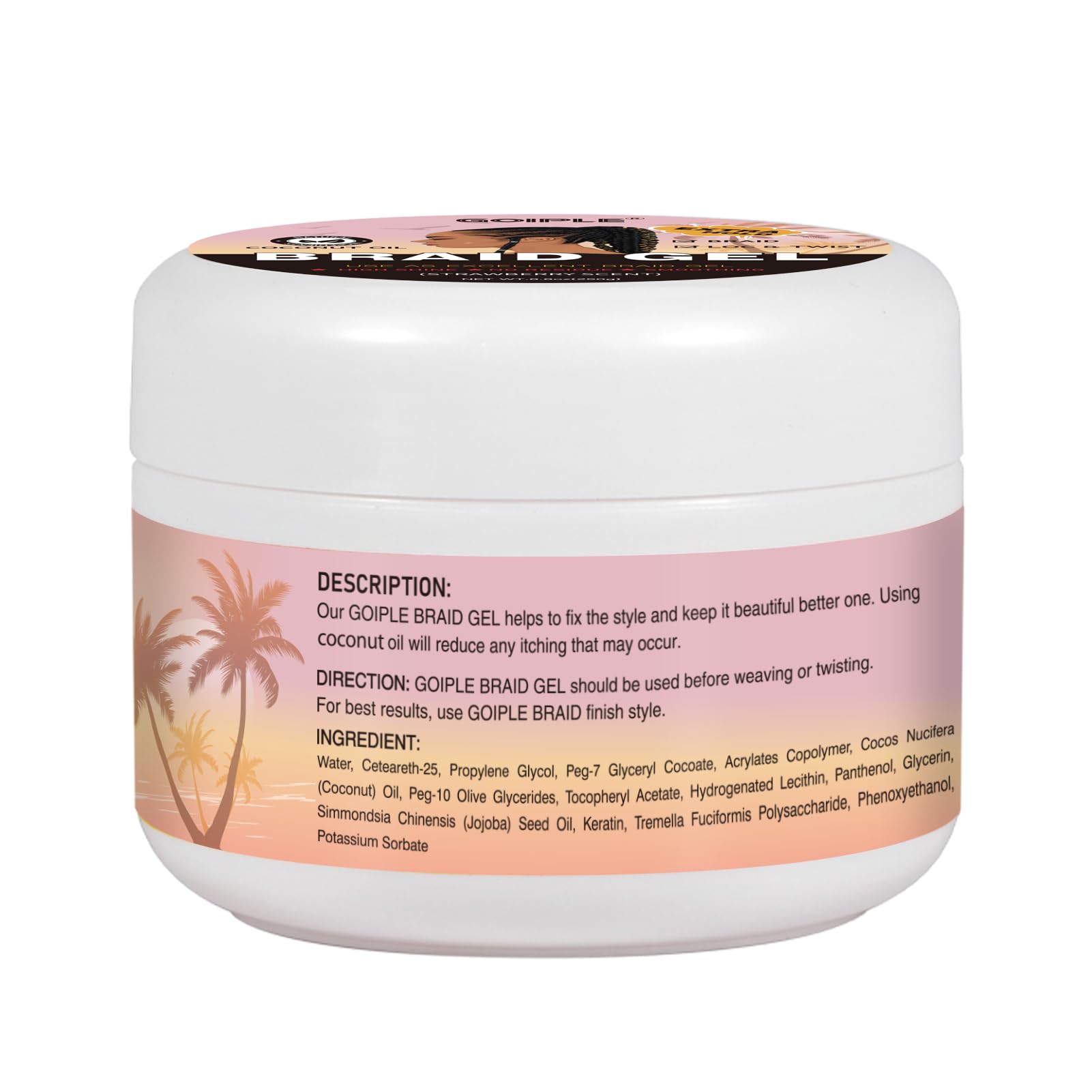 Goiple braid foam mousse application close-up highlighting easy smoothing