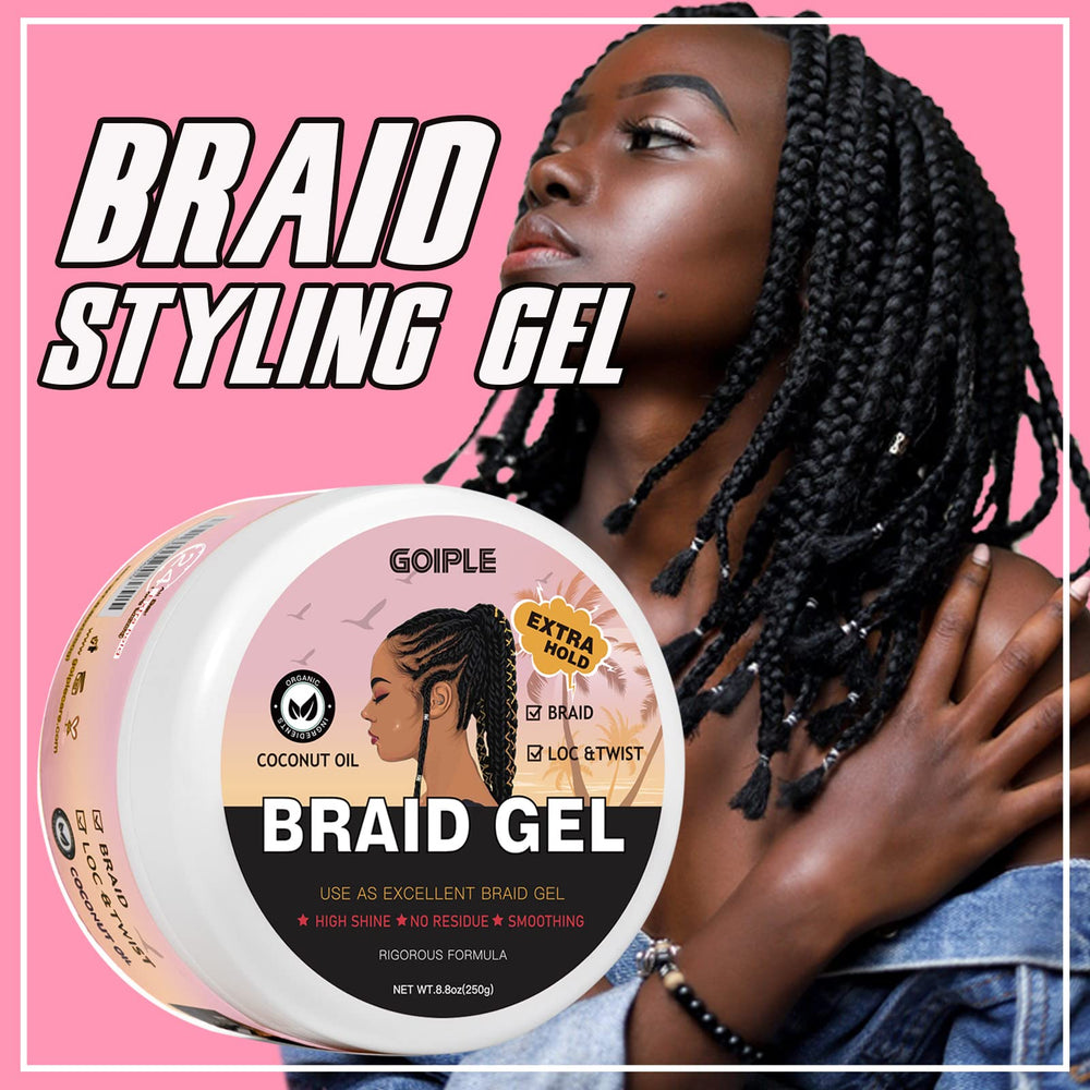 Goiple Braid Gel suitable for all hair types, easy to use.