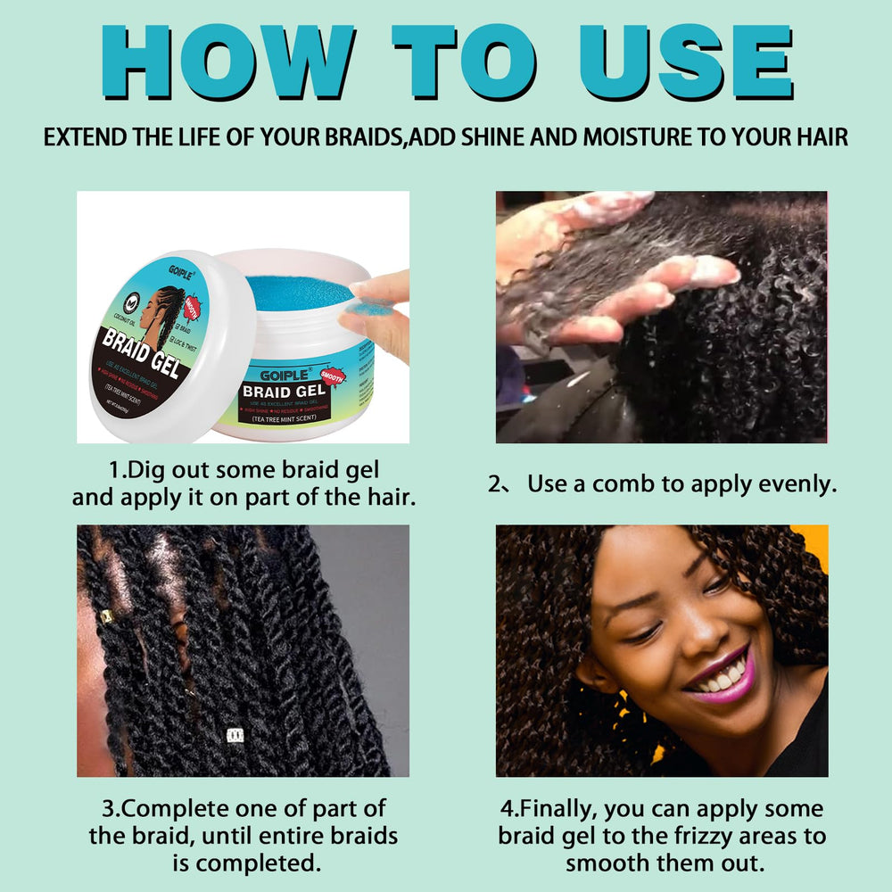 Goiple Braid Gel is easy to use for quick braids.