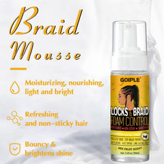 Goiple braid mousse kit ready for protective styles and lasting hold