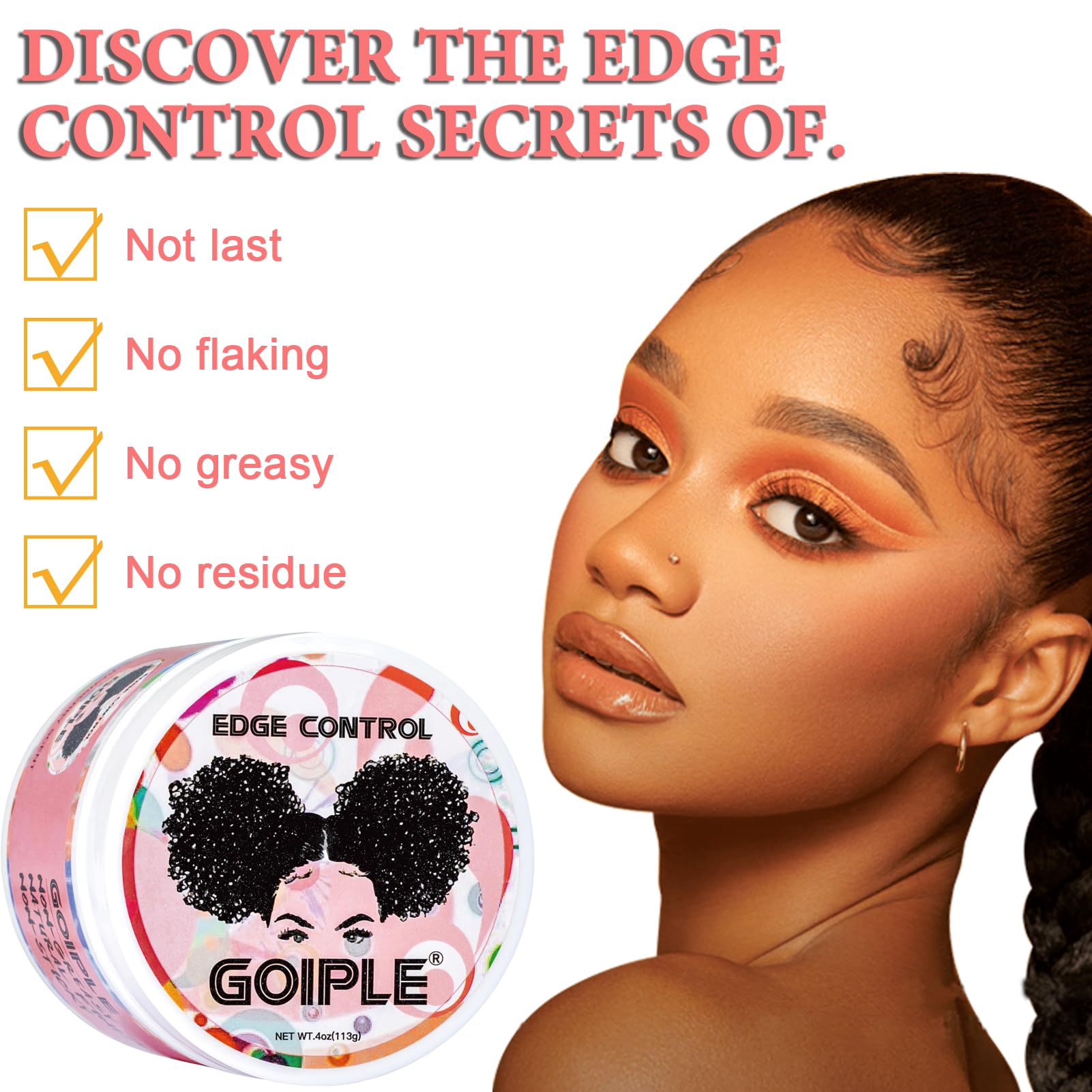 Goiple braid mousse styling kit visual showing moisture and shine