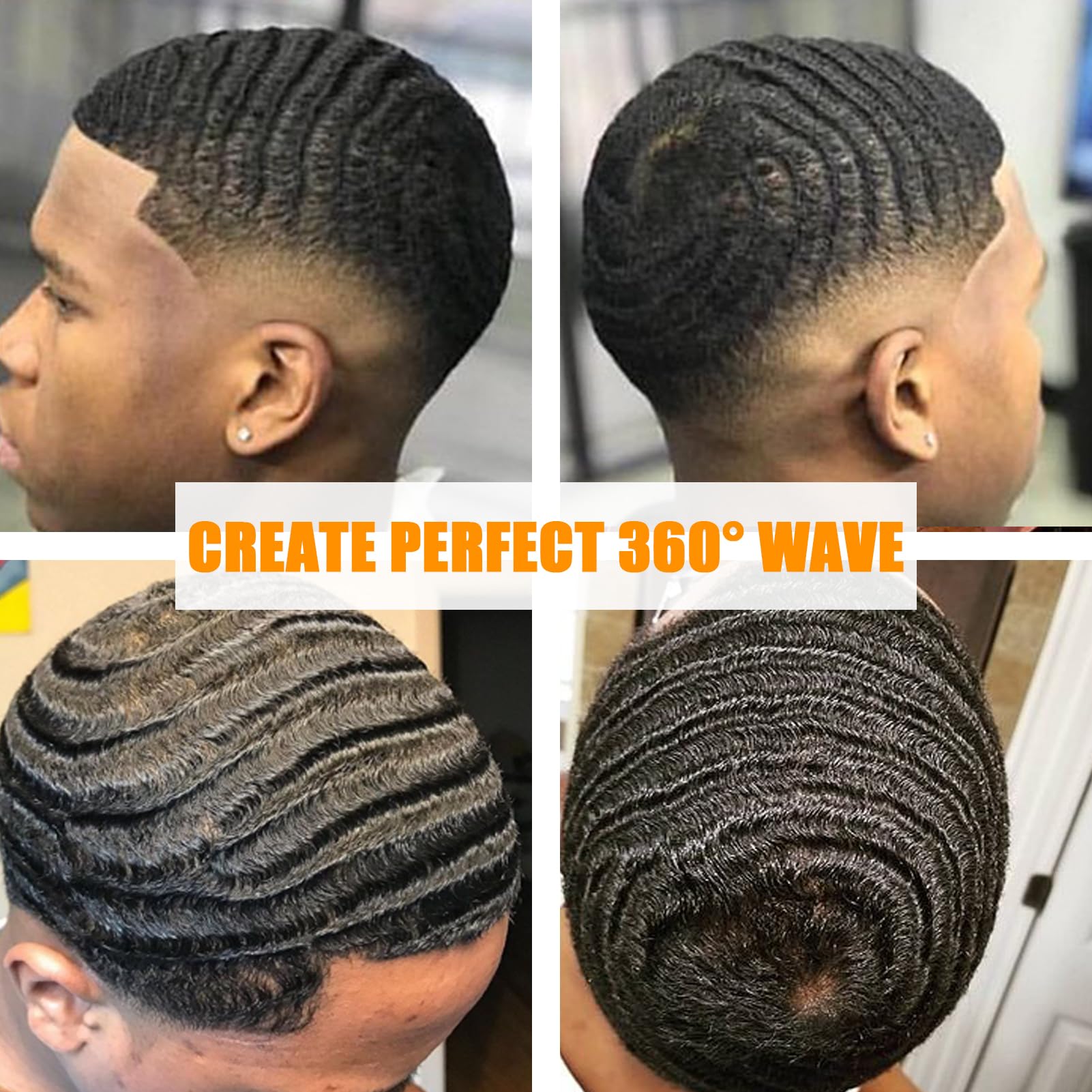 Goiple brush and durag cap set complements the styling routine.