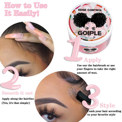 Goiple edge brushes with soft bristles for precise smoothing.