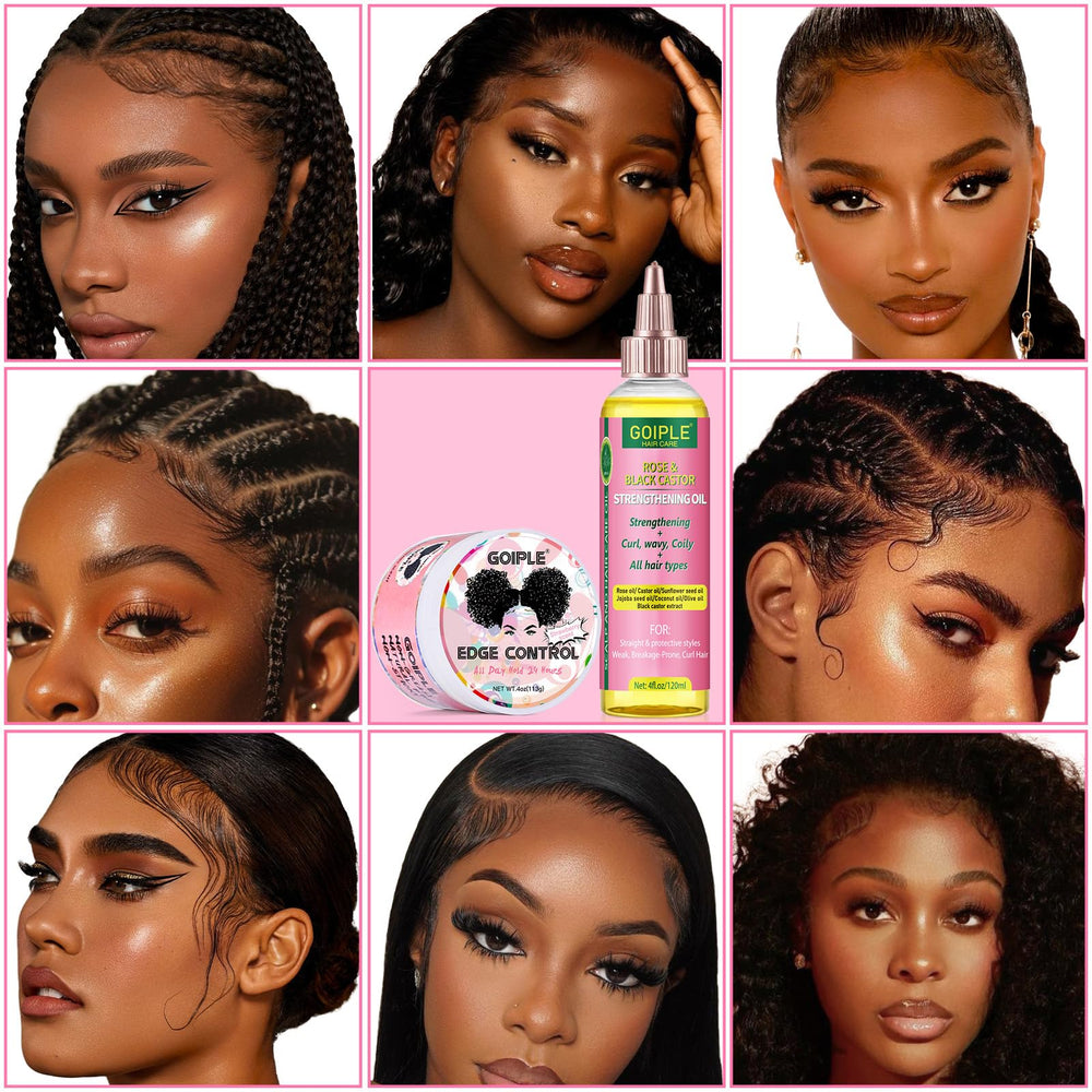 Goiple edge-control-no-flake-application highlights non-greasy finish with long-lasting hold