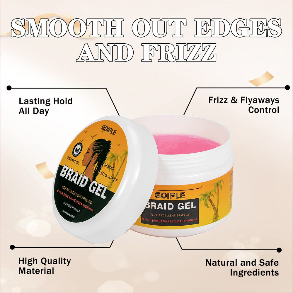 Goiple edge control tube providing clean edge smoothing for hairstyles