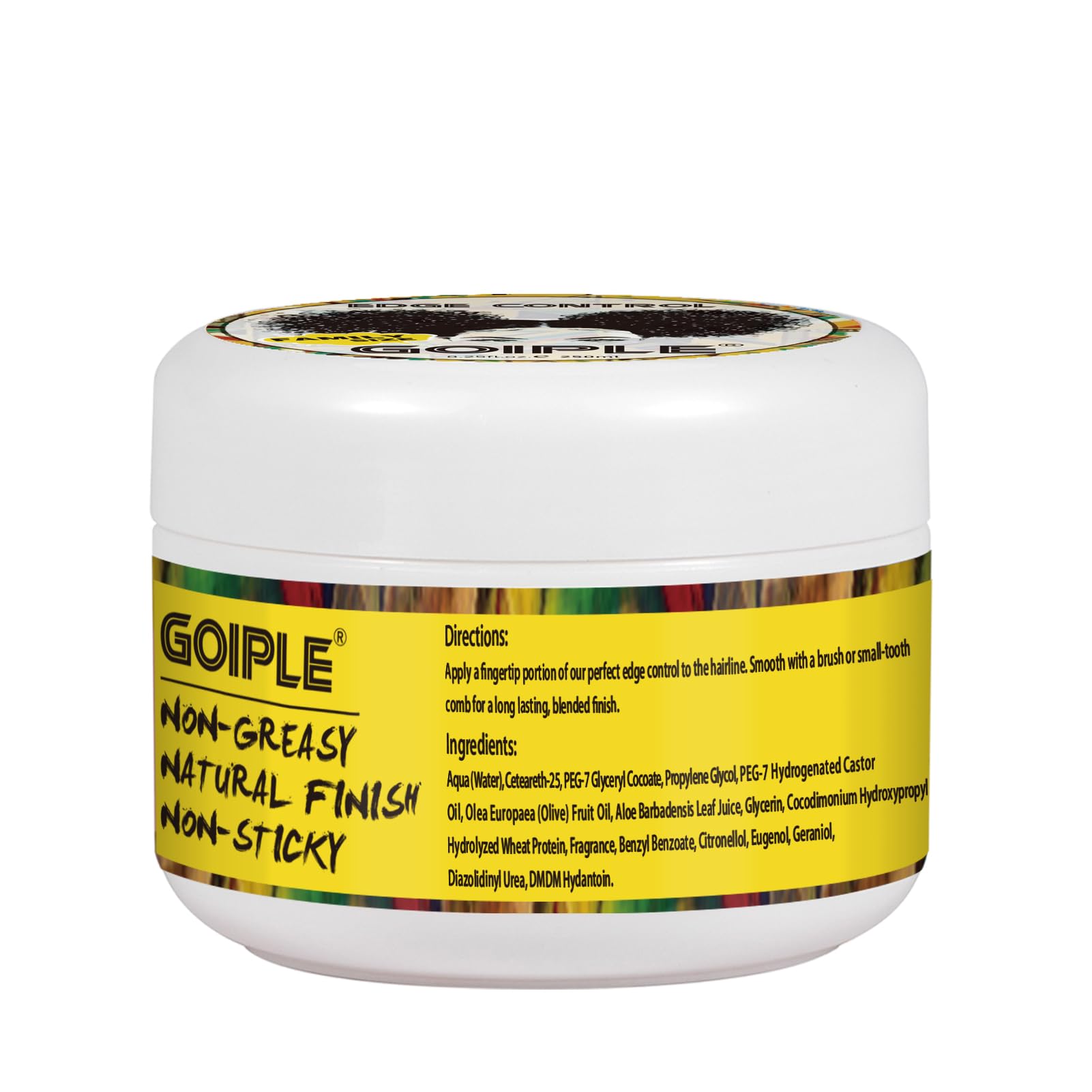 Goiple edge-control-wax application-brush demonstrates easy styling for beginners.