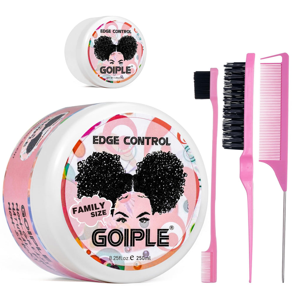 Goiple edge-control-wax bottle front shows all-day sleek edges