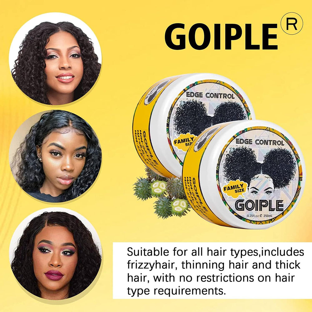 Goiple edge-control-wax extra-hold-cap emphasizes long-lasting performance.